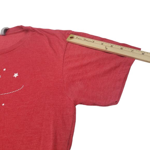 Next Level Apparel T Shirt Women Medium Paper Airplane Red Short Sleeve Tee Top - Picture 5 of 11